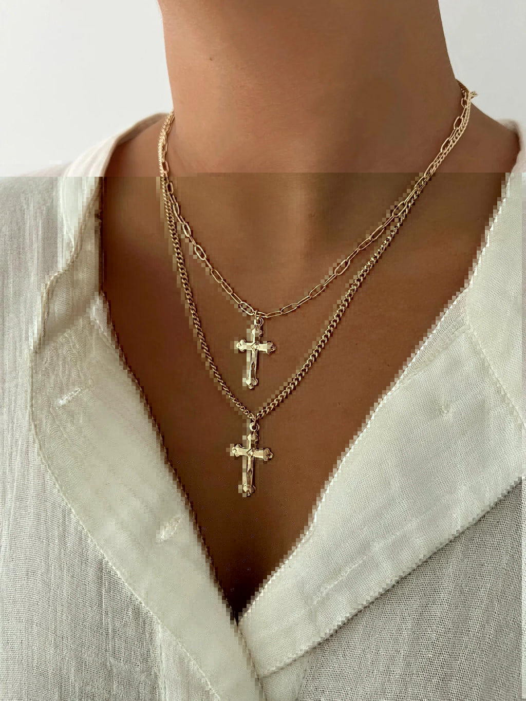 Large Cross Necklace